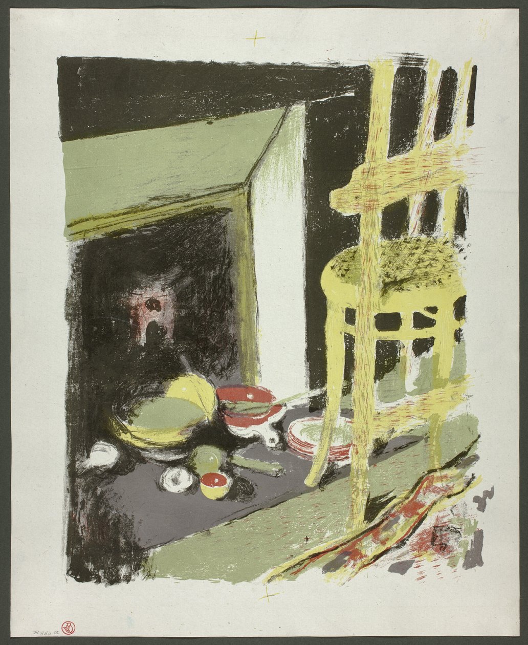 Tulisija, levy kahdeksan teoksesta Maisemat ja sisätilat. tekijältä Édouard Jean Vuillard