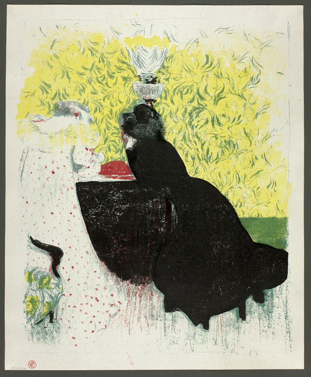 The Two Sisters-in-Law, levy kaksitoista teoksesta Landscapes and Interiors (Maisemia ja sisätiloja). tekijältä Édouard Jean Vuillard