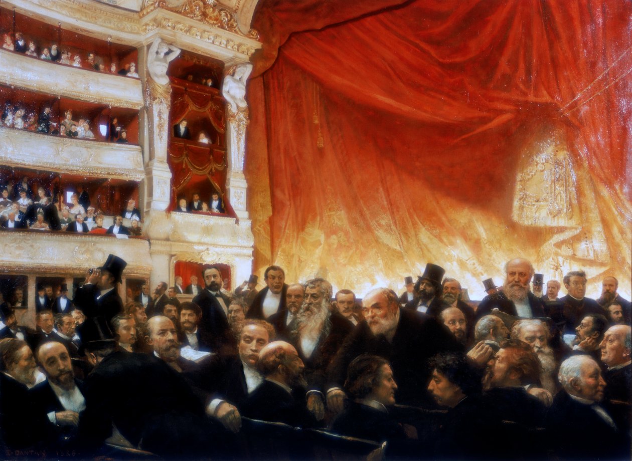 Väliaika Comedie Francaisen kanssa, 1886 tekijältä Edouard Joseph Dantan