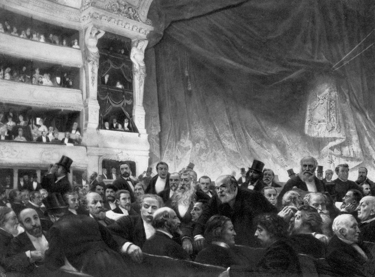 Väliaika Comedie Francaisessa tekijältä Edouard Joseph Dantan