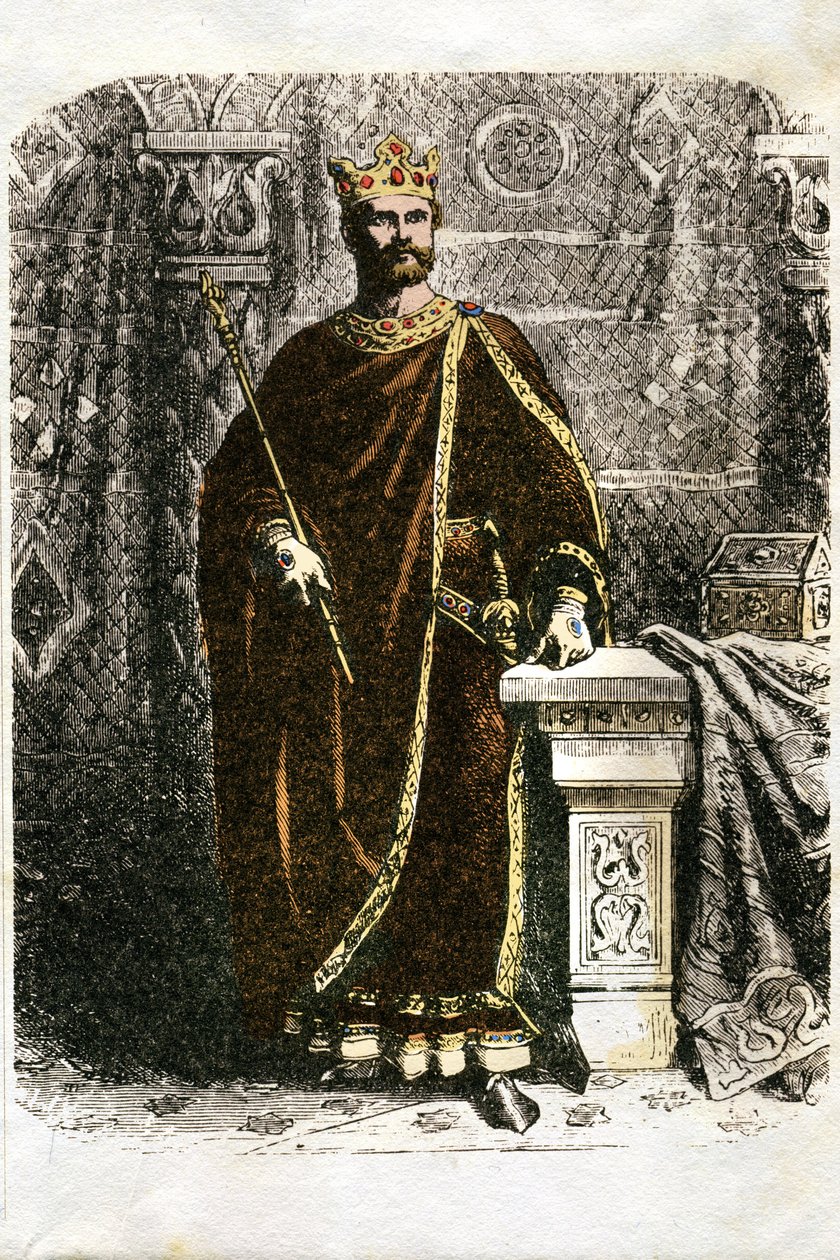 Ivanhoen kuvitus (etsaus) tekijältä Edouard & Lix Theodore (1830-1897) Frere