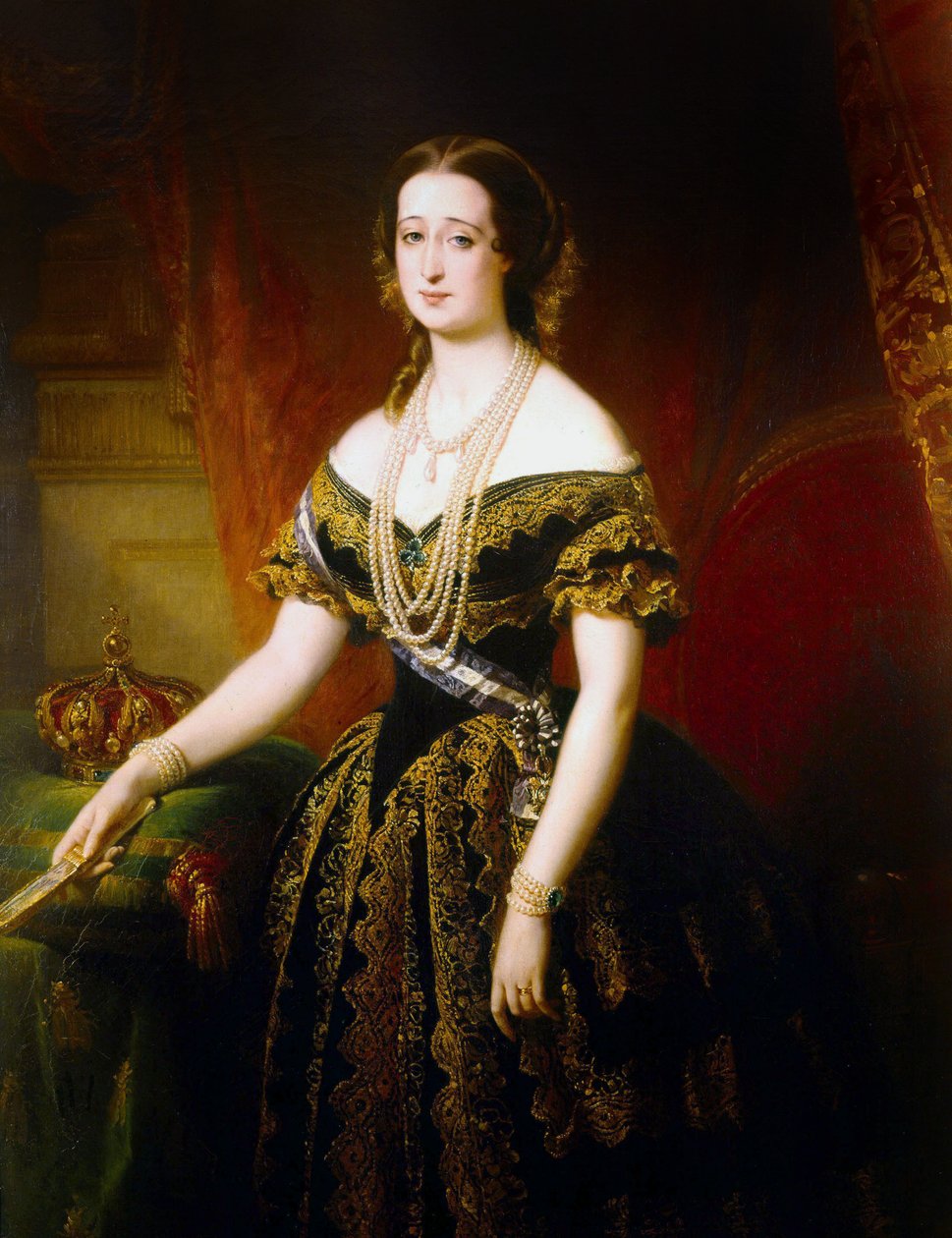 Ranskan keisarinna Eugenie tekijältä Edouard Louis Dubufe
