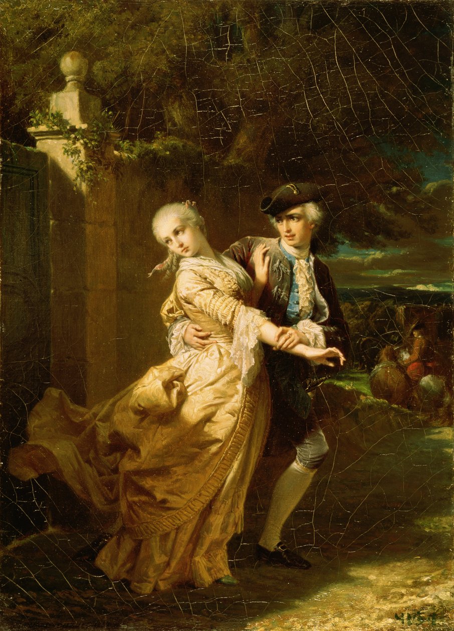 Lovelace sieppaa Clarissa Harlowen tekijältä Edouard Louis Dubufe