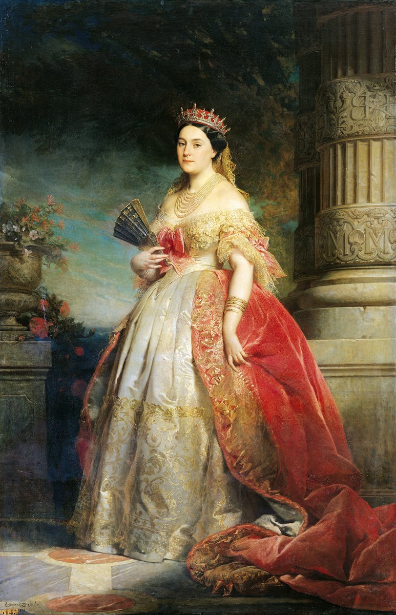 Mathilde Laetitia Wilhelmine Bonaparte (1820-1904) 1861 (öljy kankaalle) tekijältä Edouard Louis Dubufe