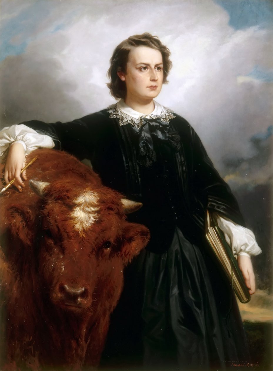 Rosa Bonheurin muotokuva tekijältä Edouard Louis Dubufe