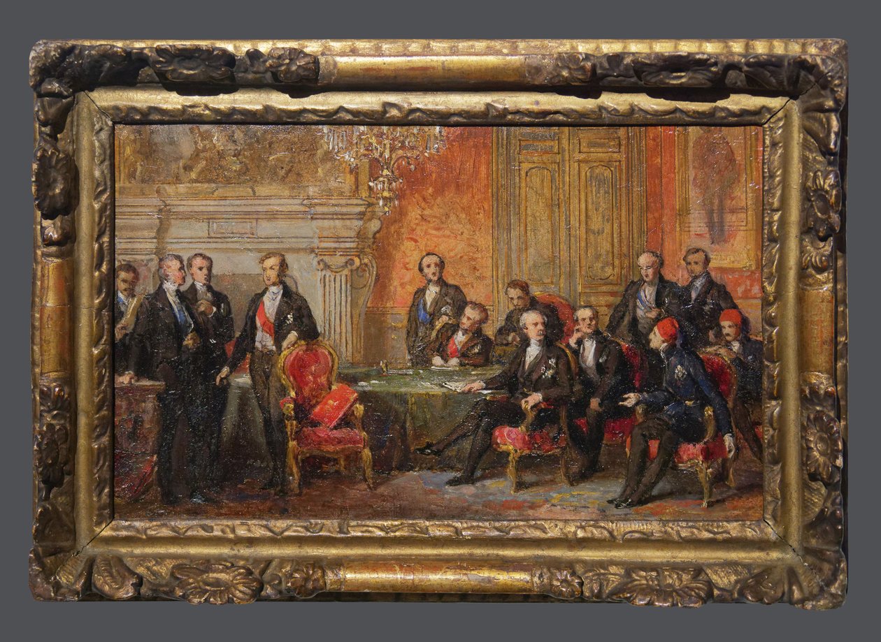 Pariisin kongressi 25. helmikuuta - 30. maaliskuuta tekijältä Edouard Louis Dubufe