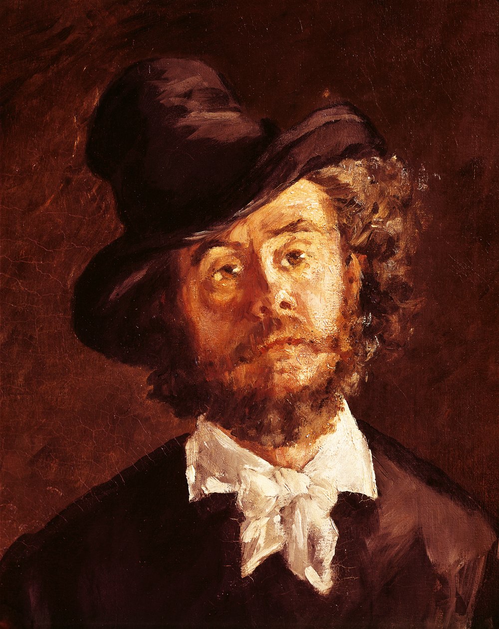 Taiteilija (maalari, Marcellin Desboutin muotokuva) tekijältä Édouard Manet