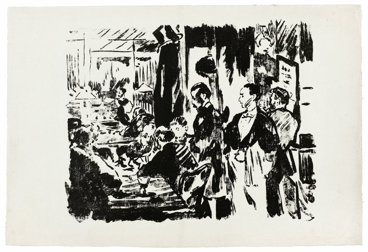 Caféssa (julkaisematon levy) tekijältä Édouard Manet