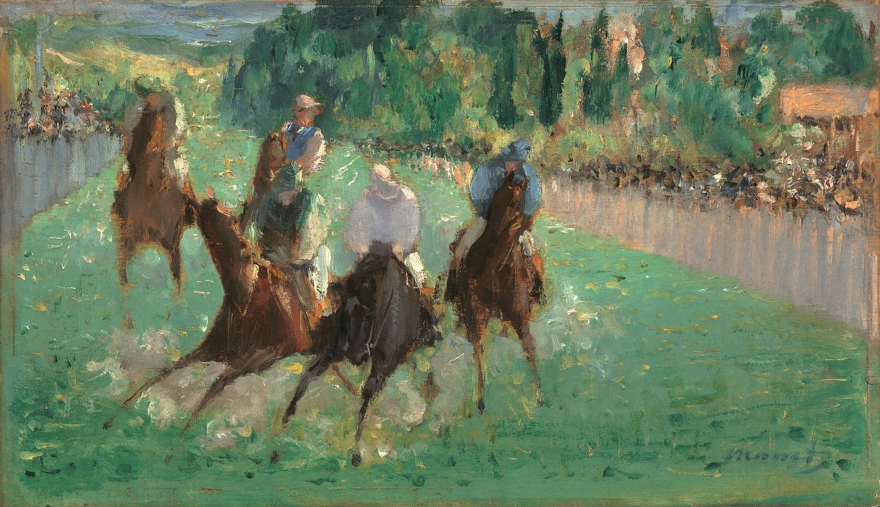 Kilpailuissa, c. 1875. tekijältä Édouard Manet