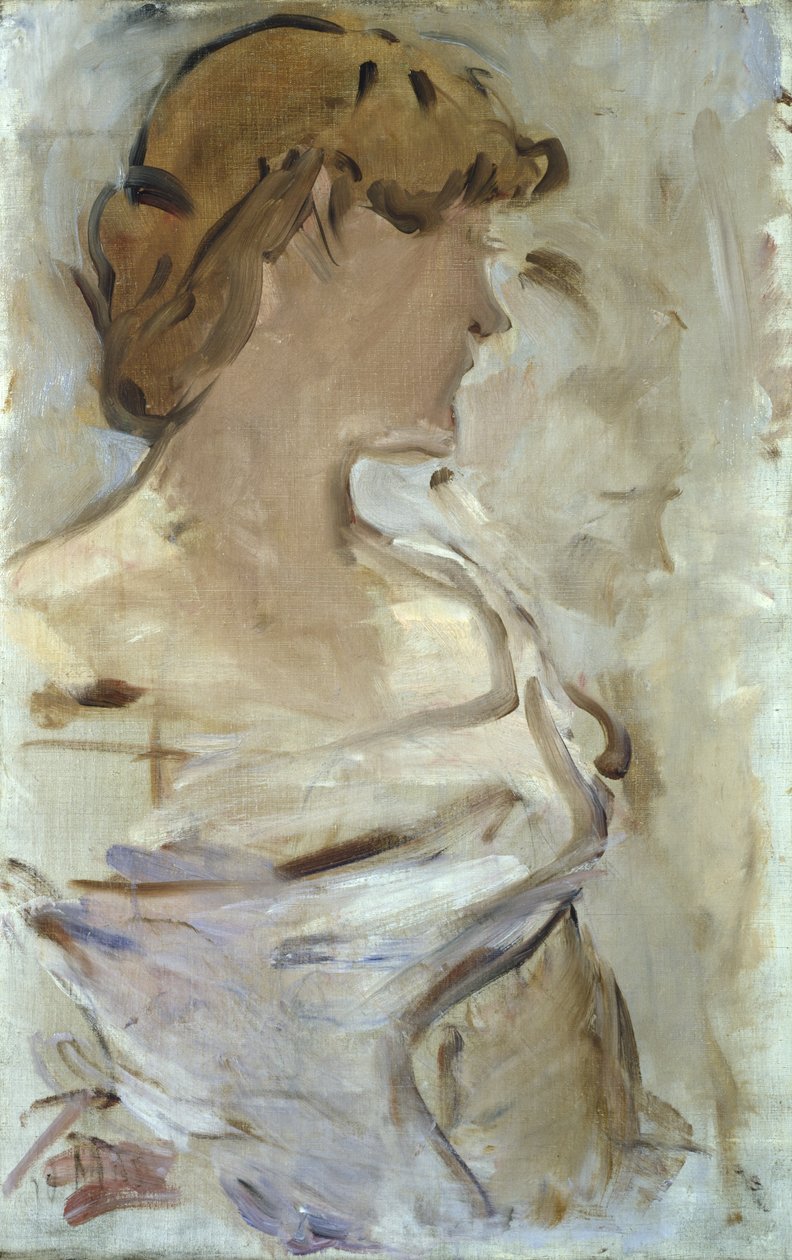 Ballissa - Marguerite de Conflans juhlapukussa, 1870-80 tekijältä Édouard Manet