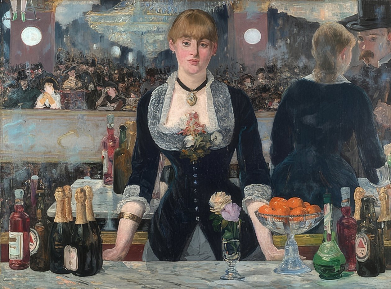 Baari den Folies-Bergèressä. 1881-82 tekijältä Édouard Manet