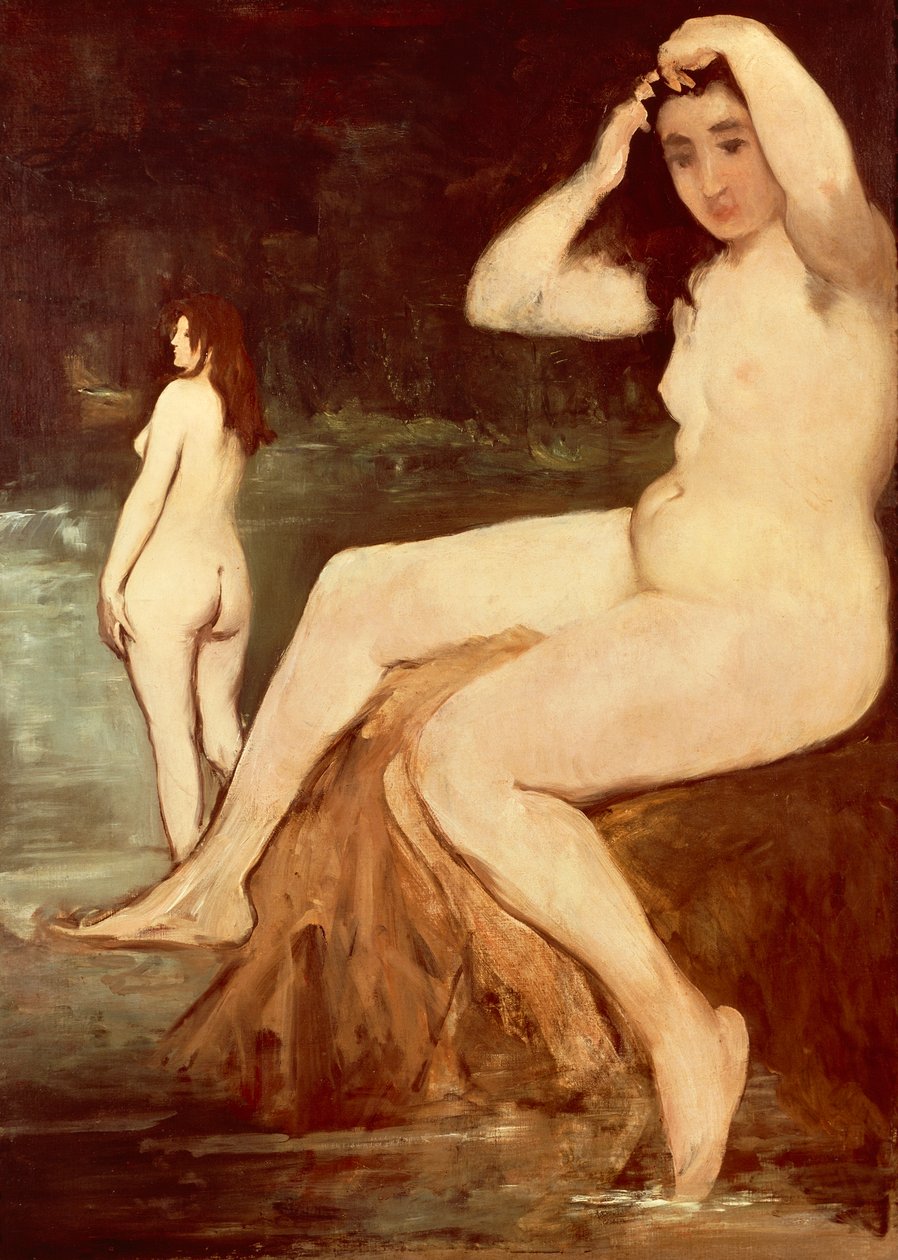 Uimarit Seinen rannalla tekijältä Édouard Manet