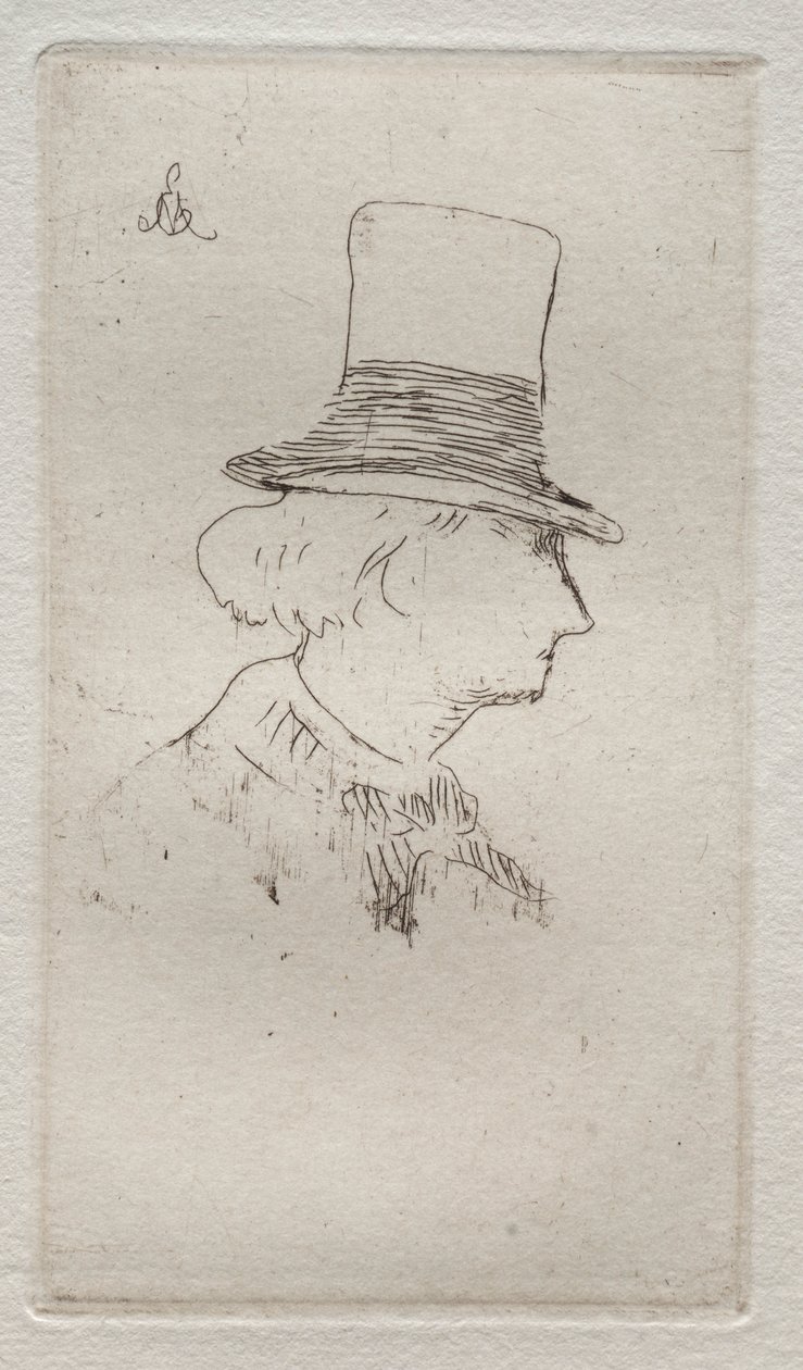 Baudelaire profiilissa. tekijältä Édouard Manet