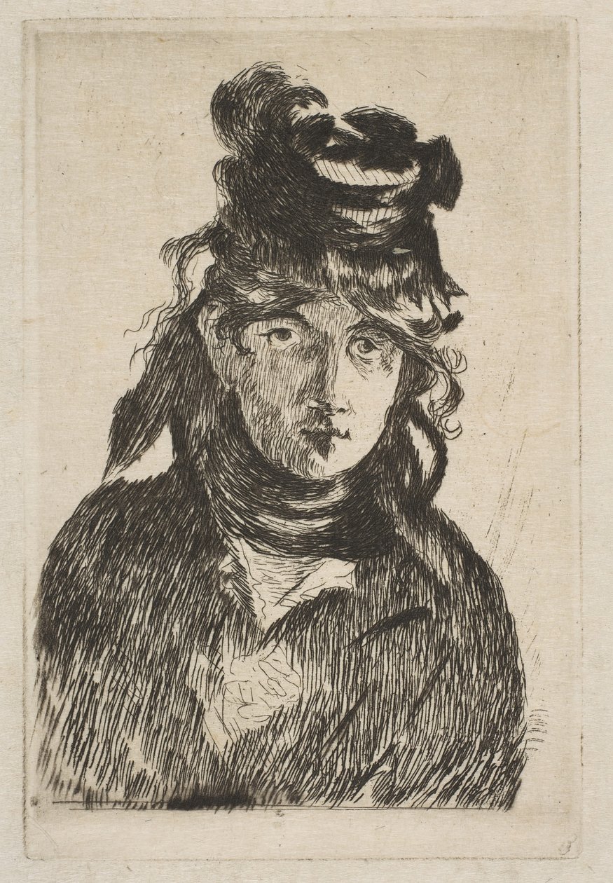 Berthe Morisot, 1872. tekijältä Édouard Manet