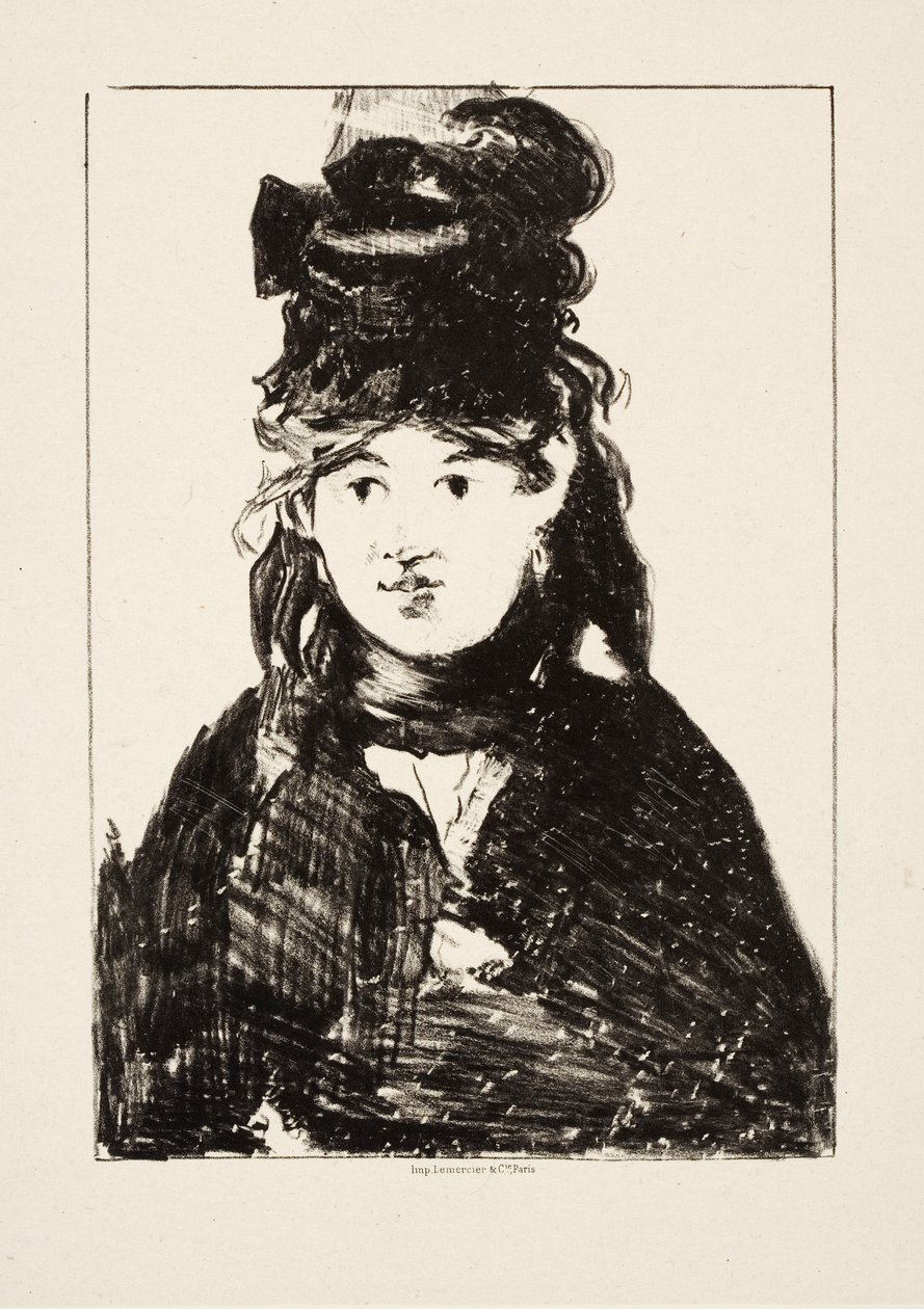 Berthe Morisot, n. 1872 tekijältä Édouard Manet