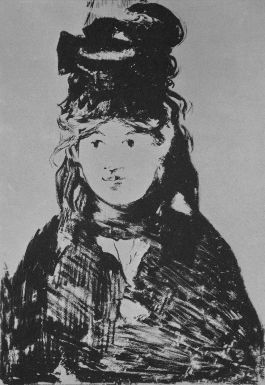 Berthe Morisot, c. 1870-luku, 1946. tekijältä Édouard Manet