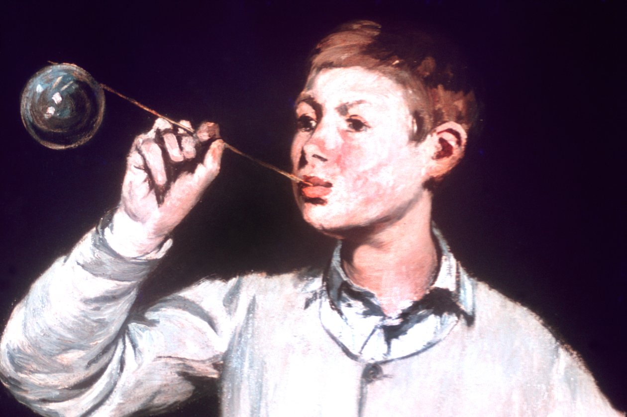 Poika puhaltaa kuplia, yksityiskohta, 1867 tekijältä Édouard Manet