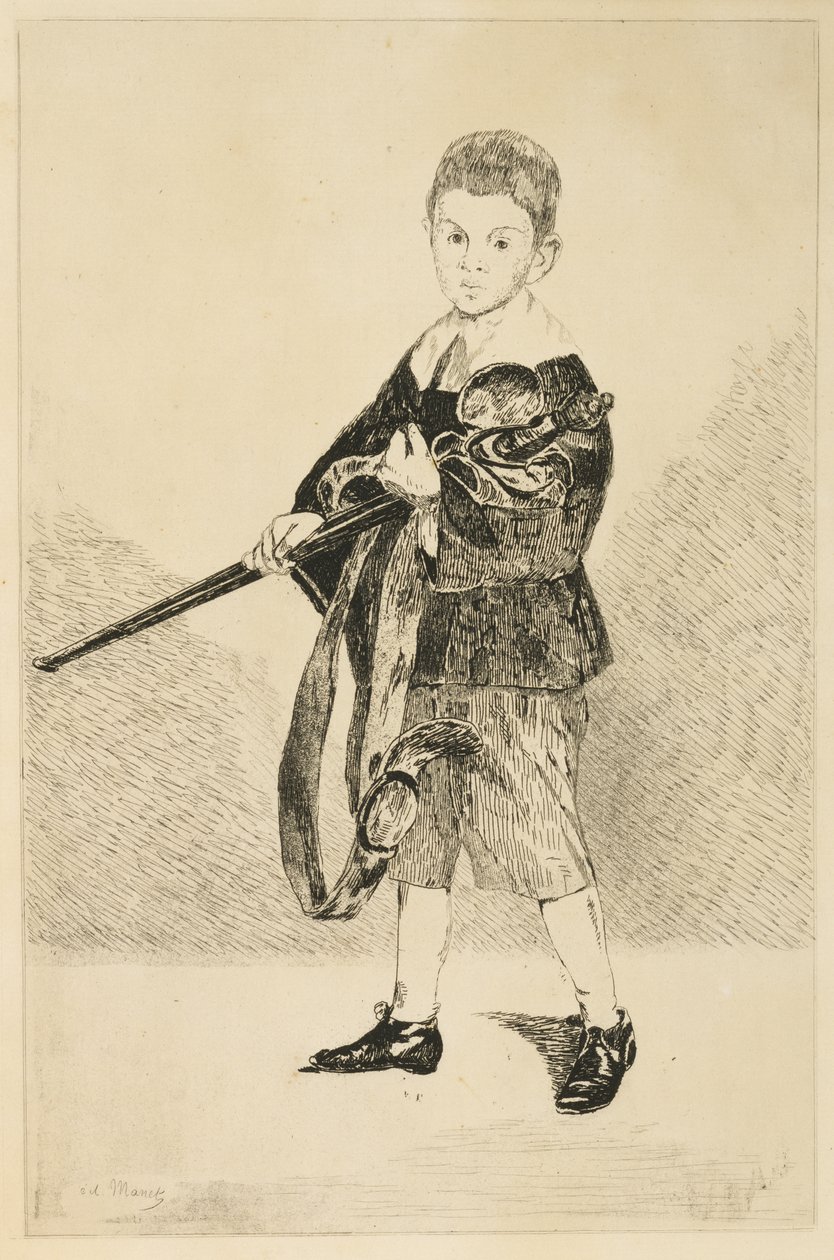 Poika miekan kanssa tekijältä Édouard Manet