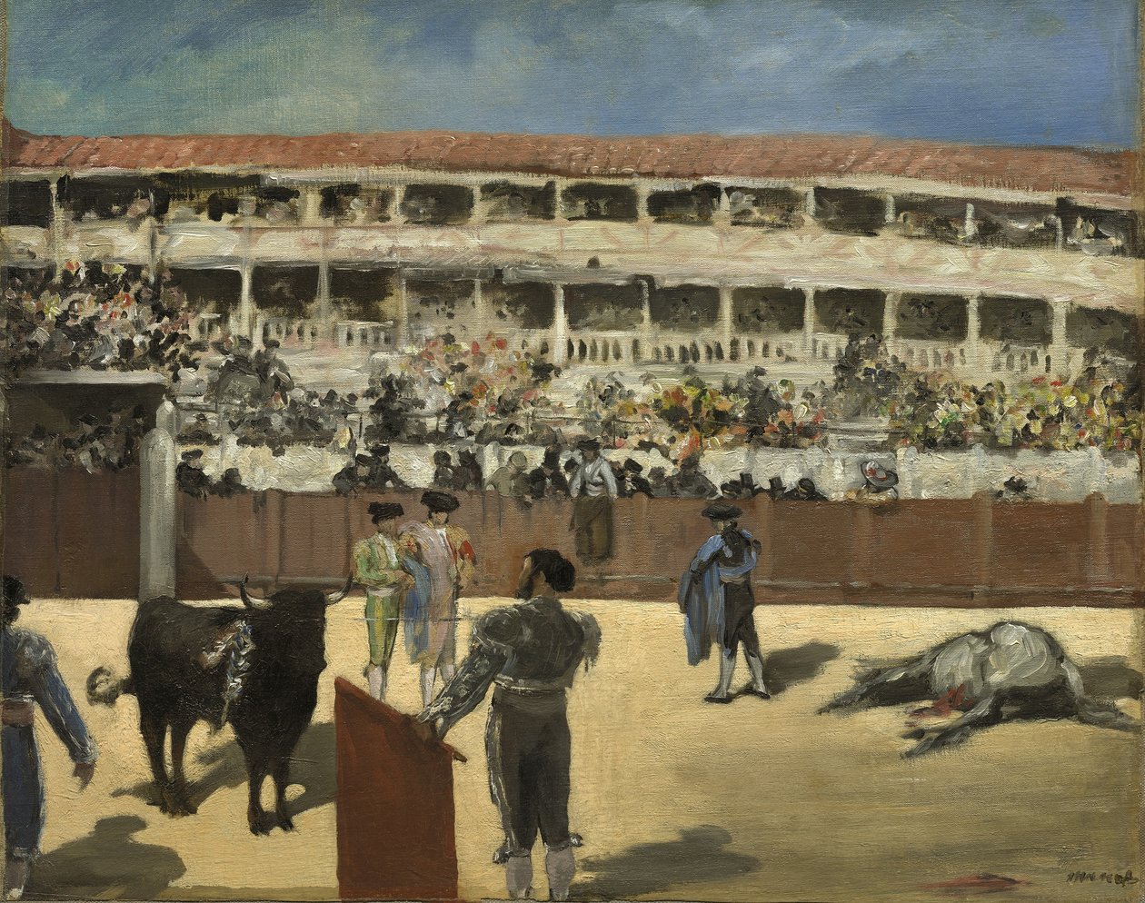 Härkätaistelu, 1865-66 tekijältä Édouard Manet