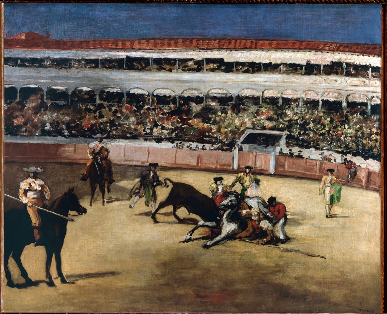 Härkätaistelu - 1865-1866. Öljy kankaalle tekijältä Édouard Manet