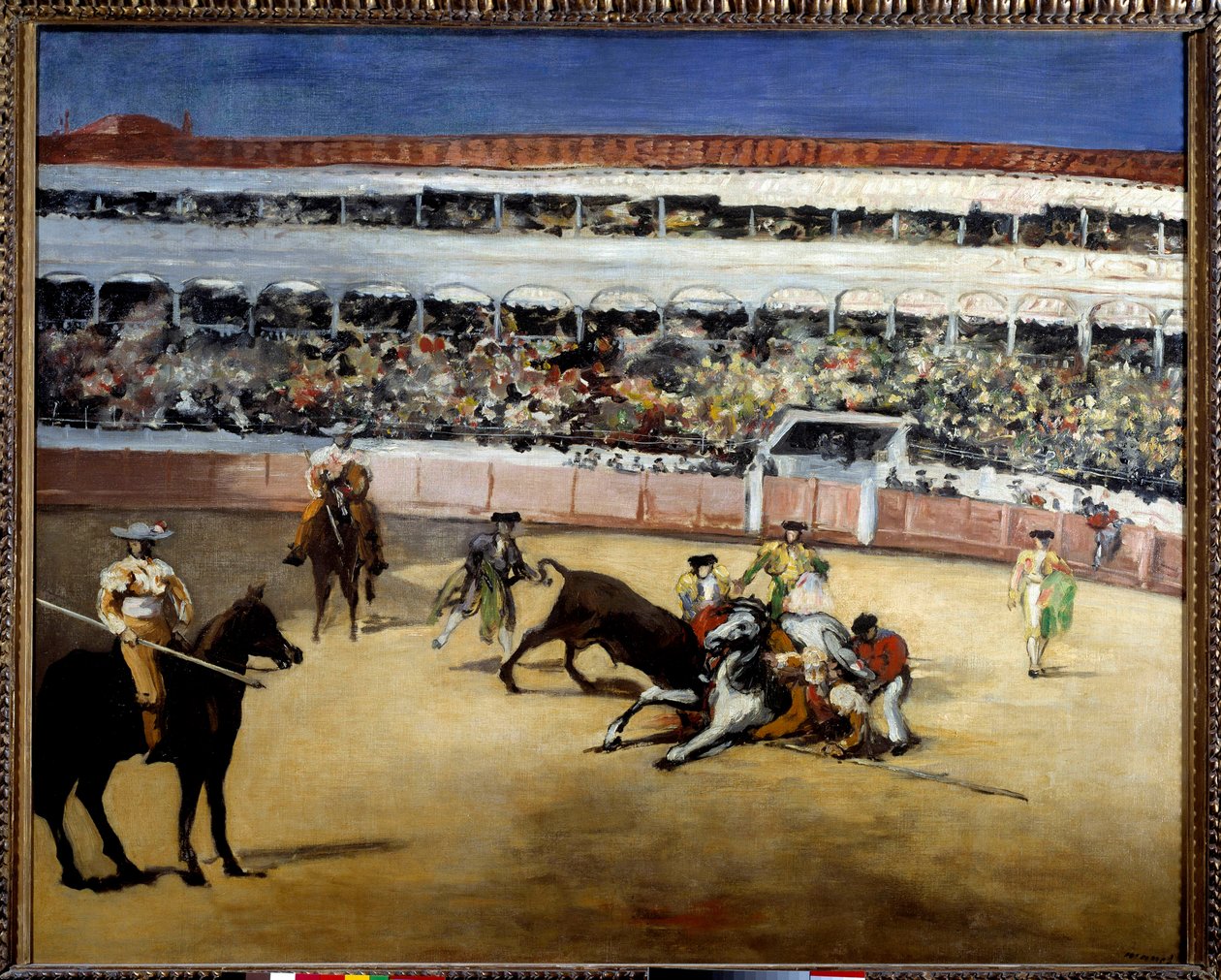 Härät taistelevat. Härkätaistelun esitys. Edouard Manet