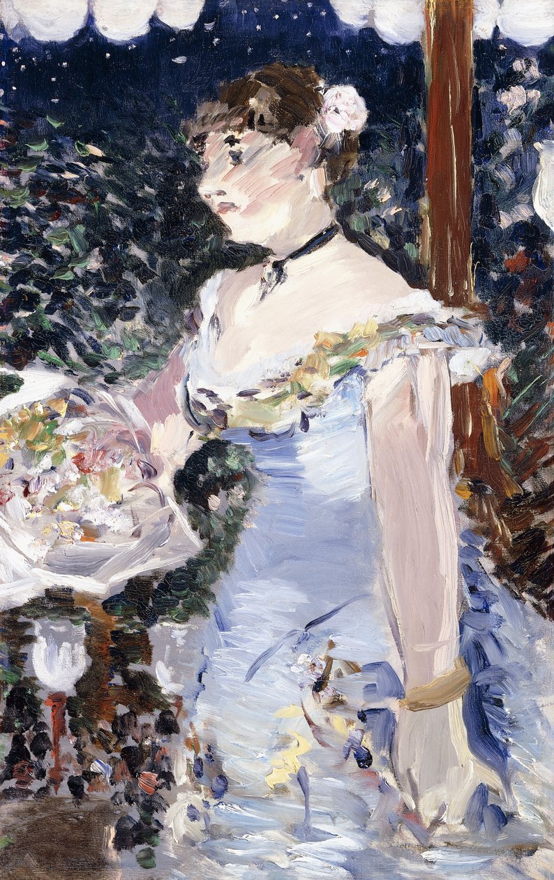 Kahvila-konserttilaulaja tekijältä Édouard Manet