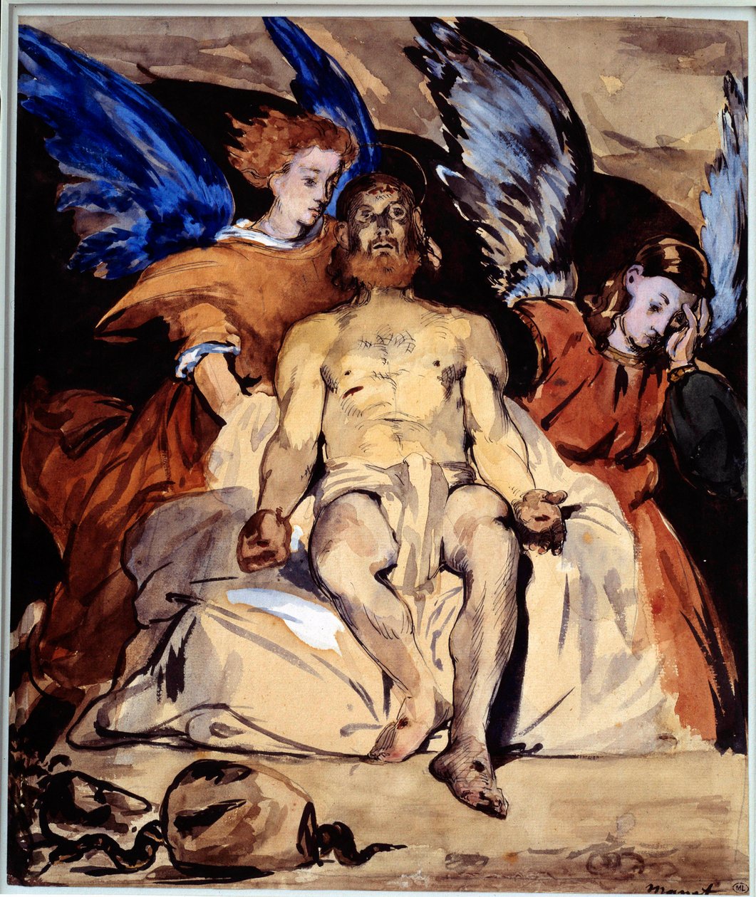 Kristus enkelien kanssa Edouard Manet