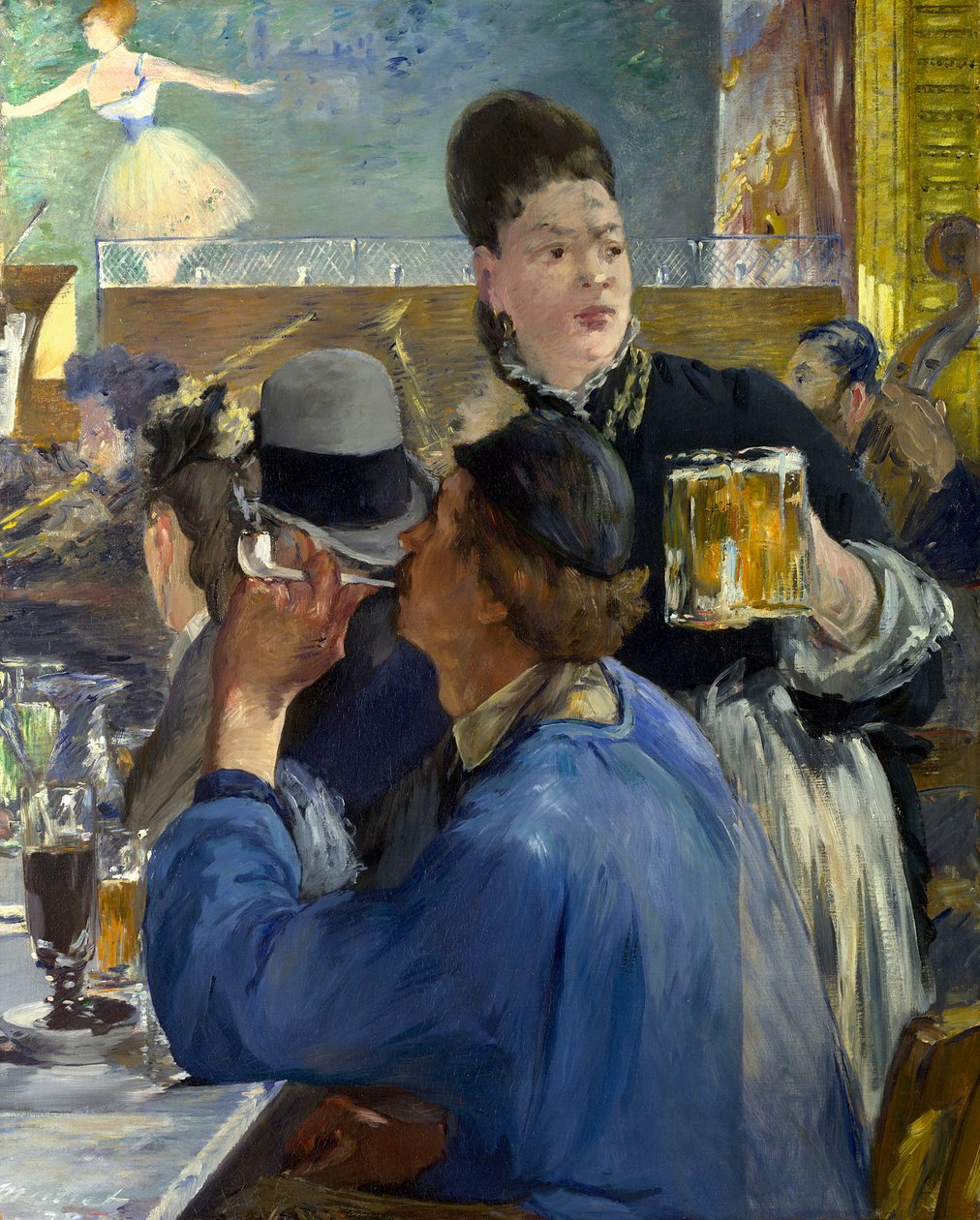 Kahvila-konsertin kulma tekijältä Édouard Manet