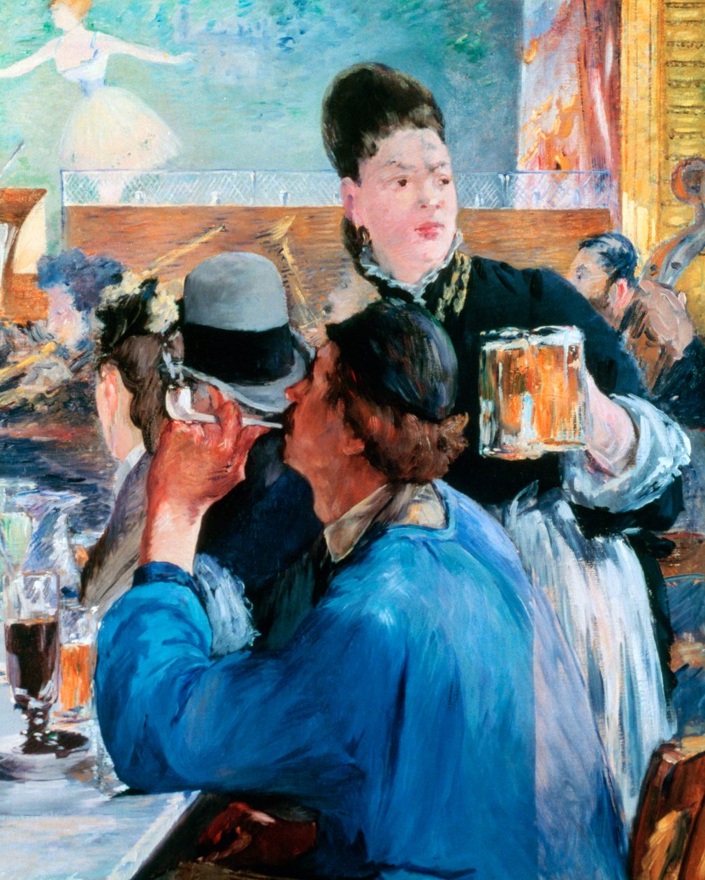Kahvilakonsertin kulma, 1878-1880 tekijältä Édouard Manet