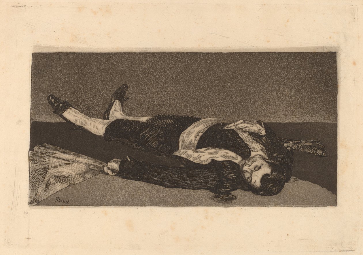 Kuollut Toreador tekijältä Édouard Manet