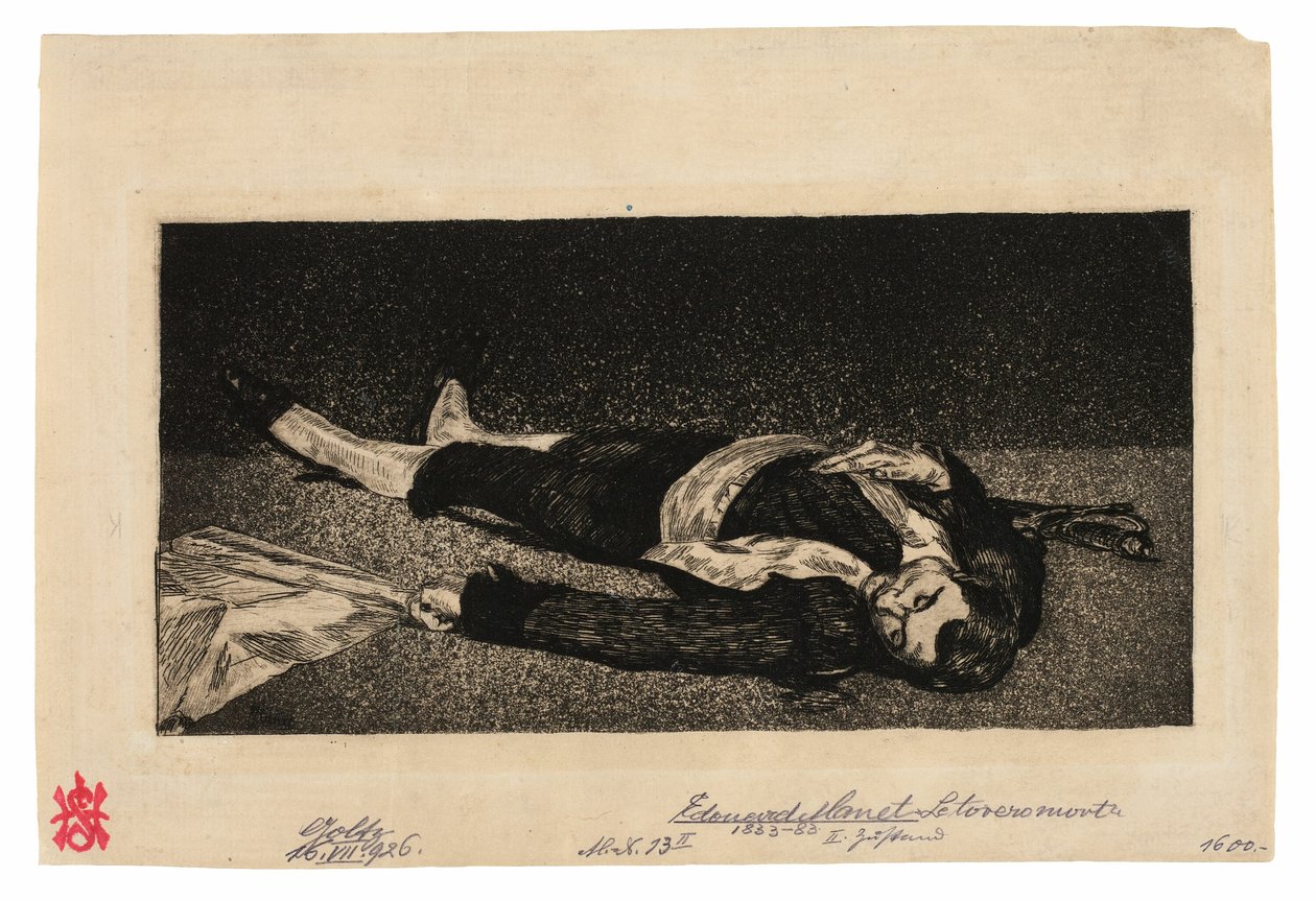 Kuollut Toreador tekijältä Édouard Manet