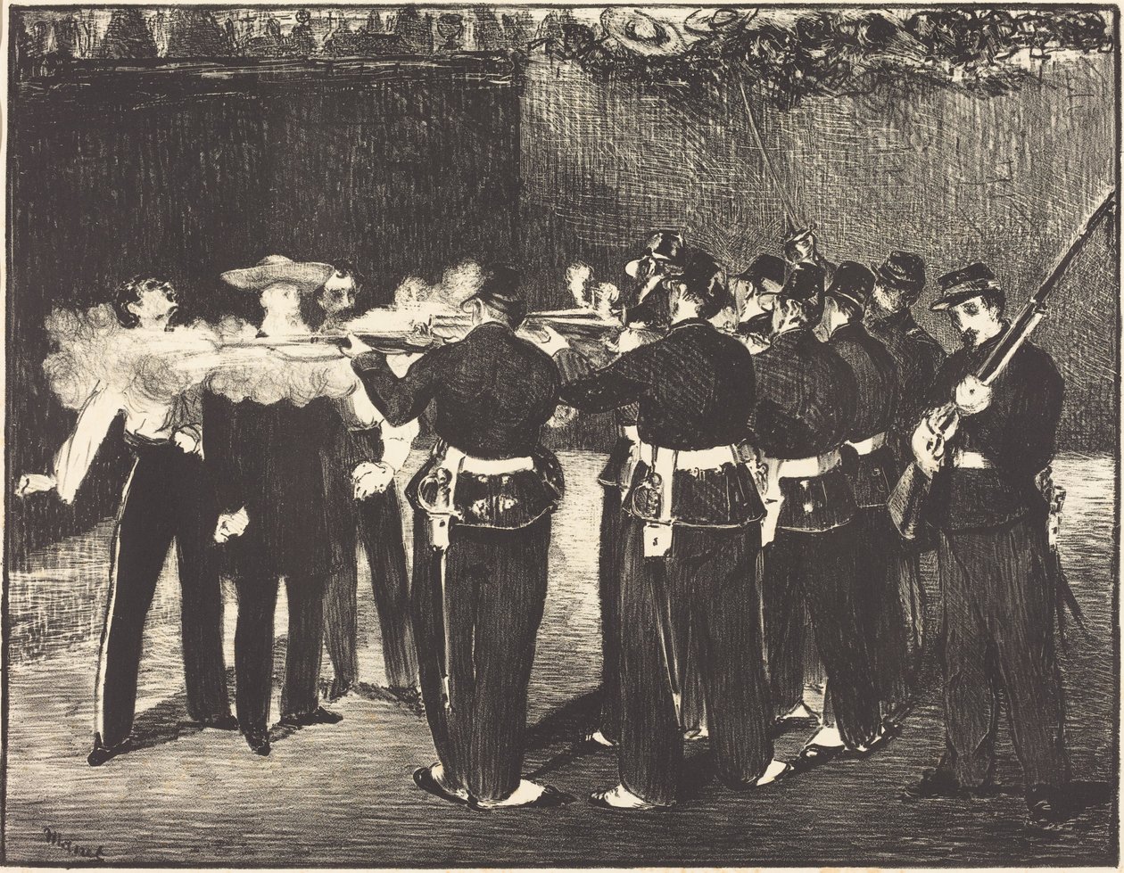 Maximilianin kuolema Querétarossa tekijältä Édouard Manet