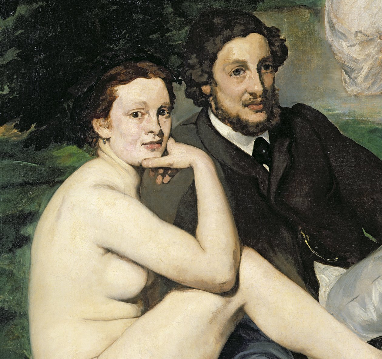 Dejeuner sur lHerbe, 1863 (yksityiskohta 2310) tekijältä Édouard Manet