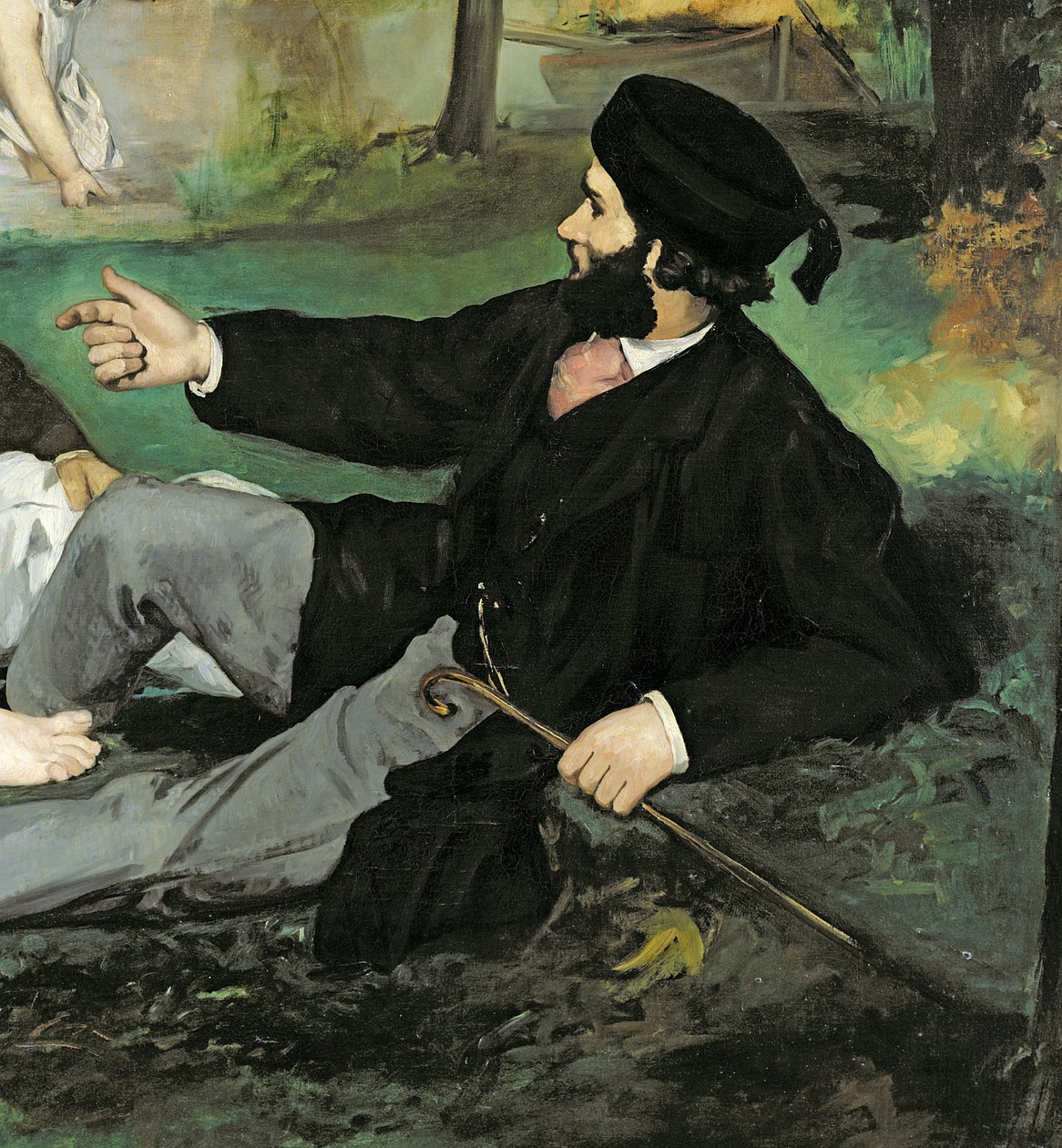 Lounas ruoholla, 1863 tekijältä Édouard Manet