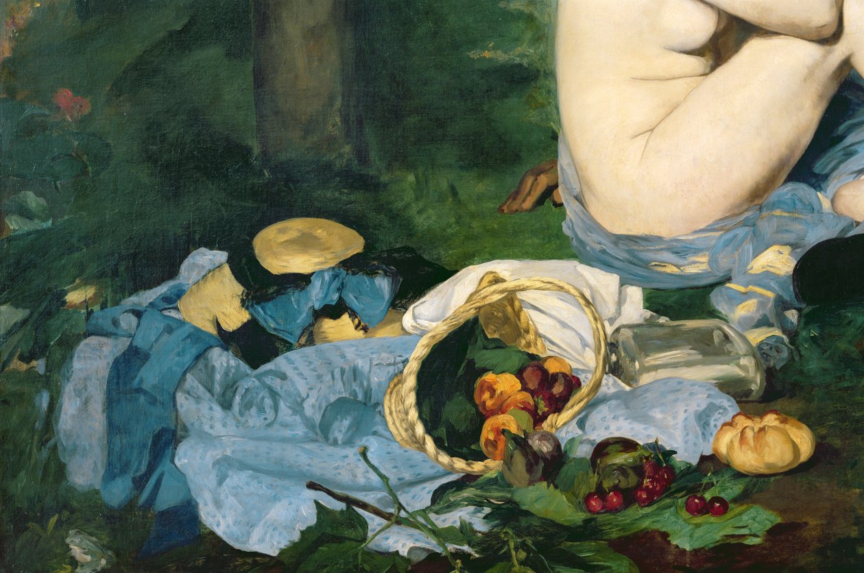 Lounas ruoholla, 1863 tekijältä Édouard Manet