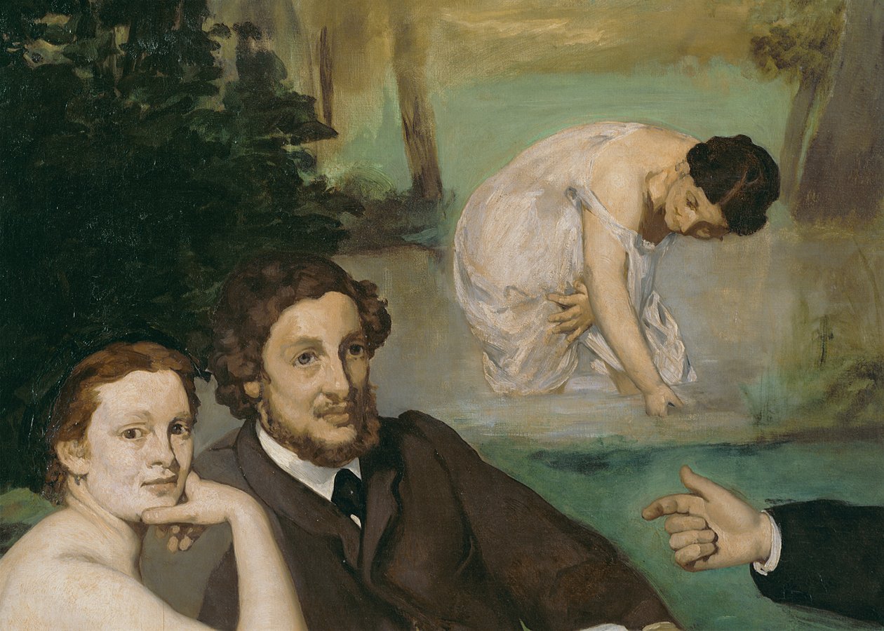 Lounas ruoholla, 1863 tekijältä Édouard Manet