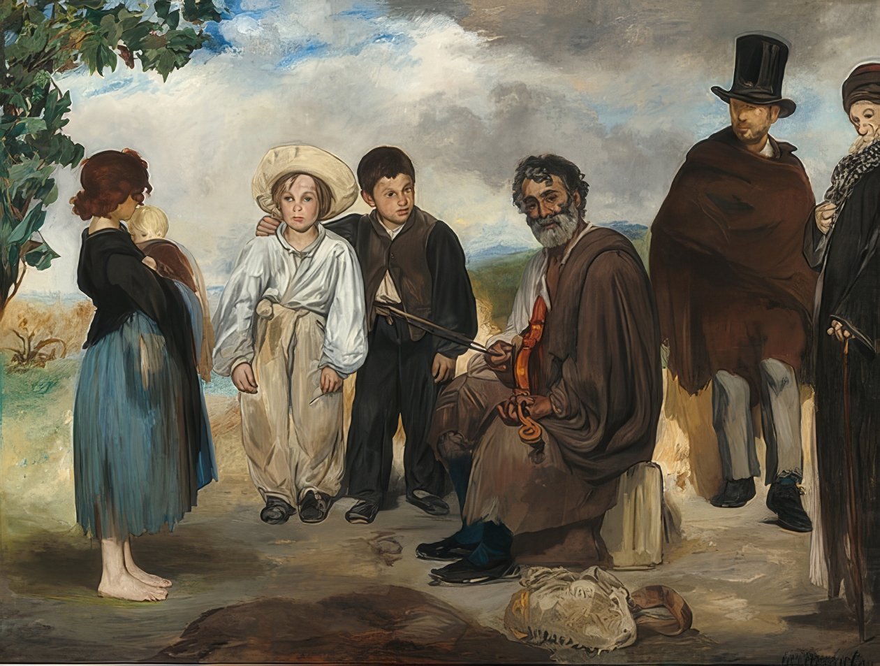 Vanha muusikko. 1862 tekijältä Édouard Manet