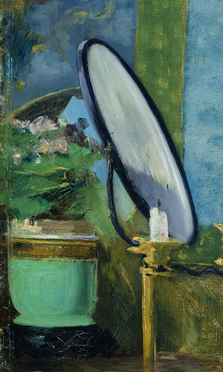 Yksityiskohta maalauksesta Nana, 1877 tekijältä Édouard Manet