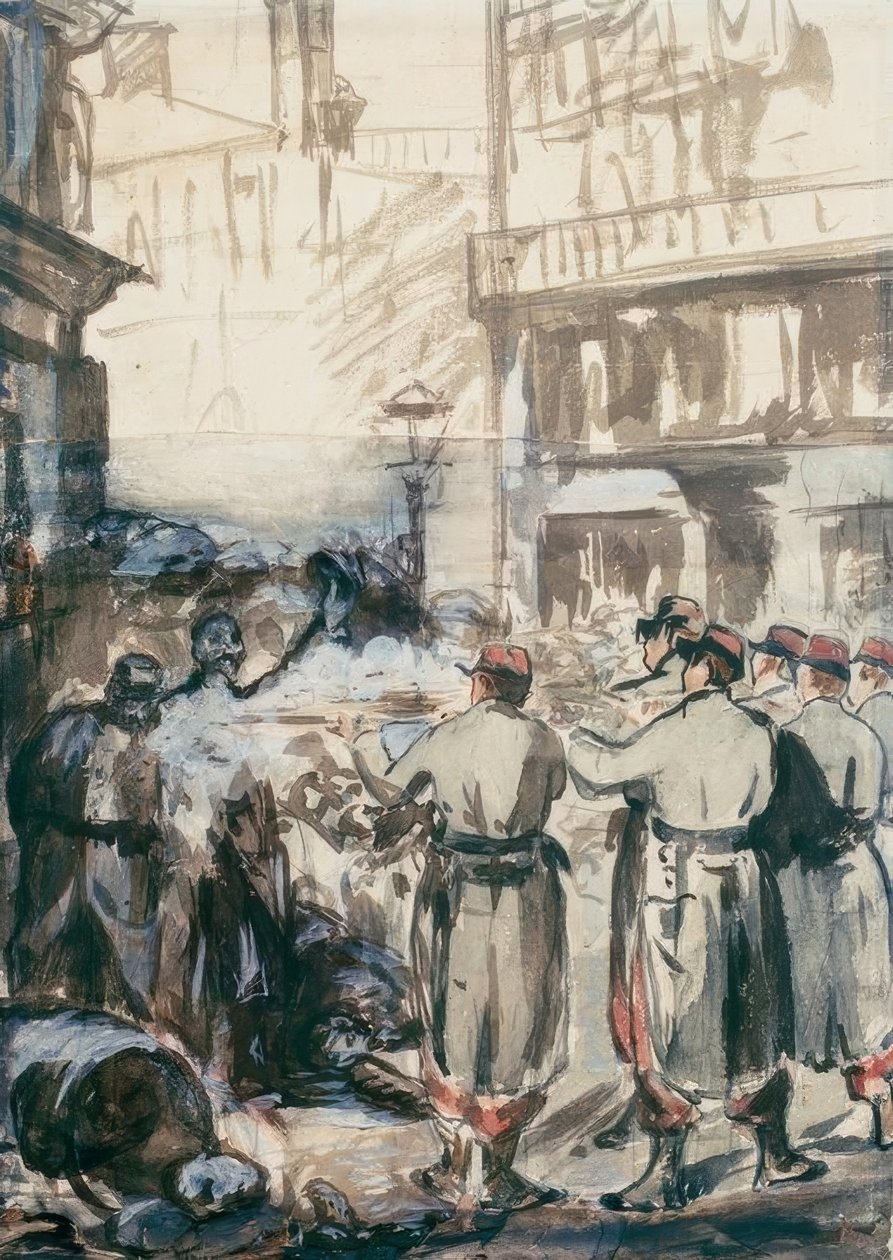 Die Barrikade tekijältä Édouard Manet