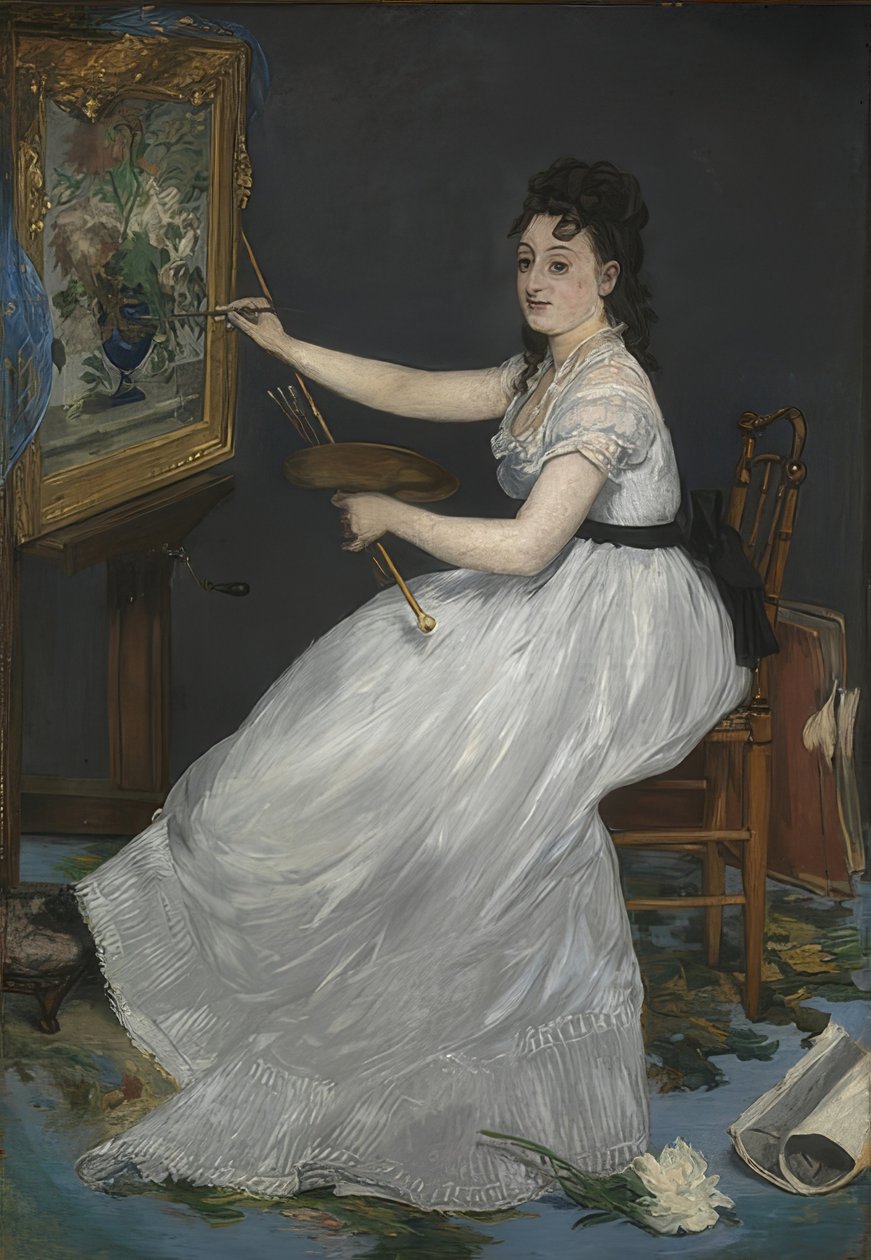 Eva Gonzalès. 1870 tekijältä Édouard Manet