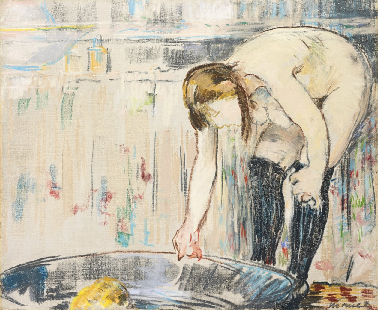 nainen kylpyammeessa tekijältä Édouard Manet
