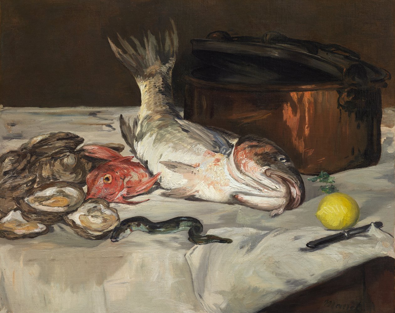 Peix (natura morta) finlandès tekijältä Édouard Manet