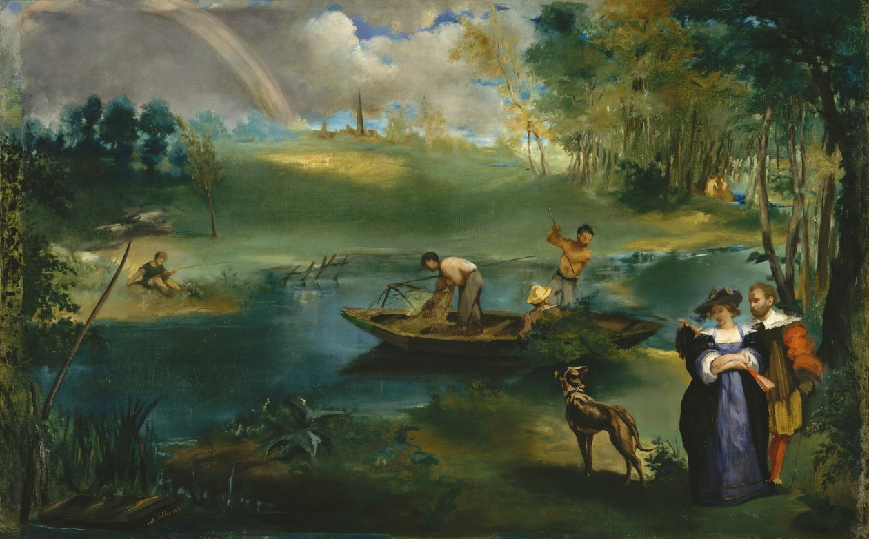 Kalastus, n. 1862-63. tekijältä Édouard Manet