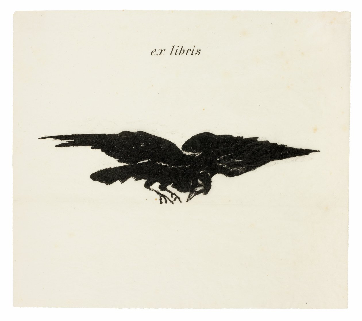 Lentävä korppi: ex libris, Korppi (Le Corbeau) tekijältä Édouard Manet
