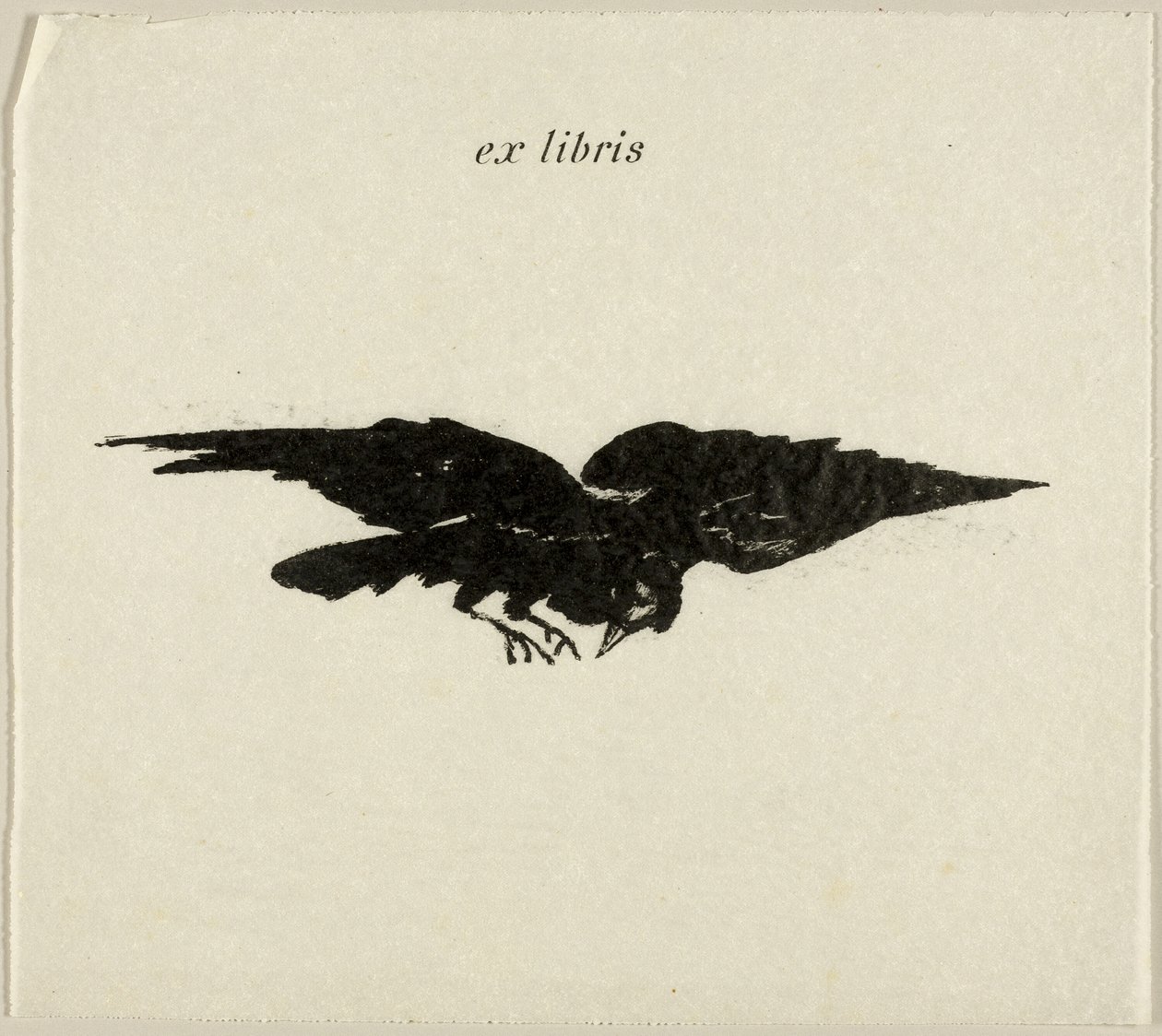 Lentävä korppi: ex libris, Korppi (Le Corbeau) tekijältä Édouard Manet