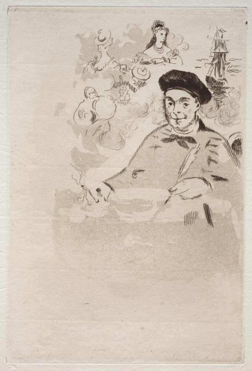 Etukappale Theodore de Banvillen Les Balladesin painokselle tekijältä Édouard Manet