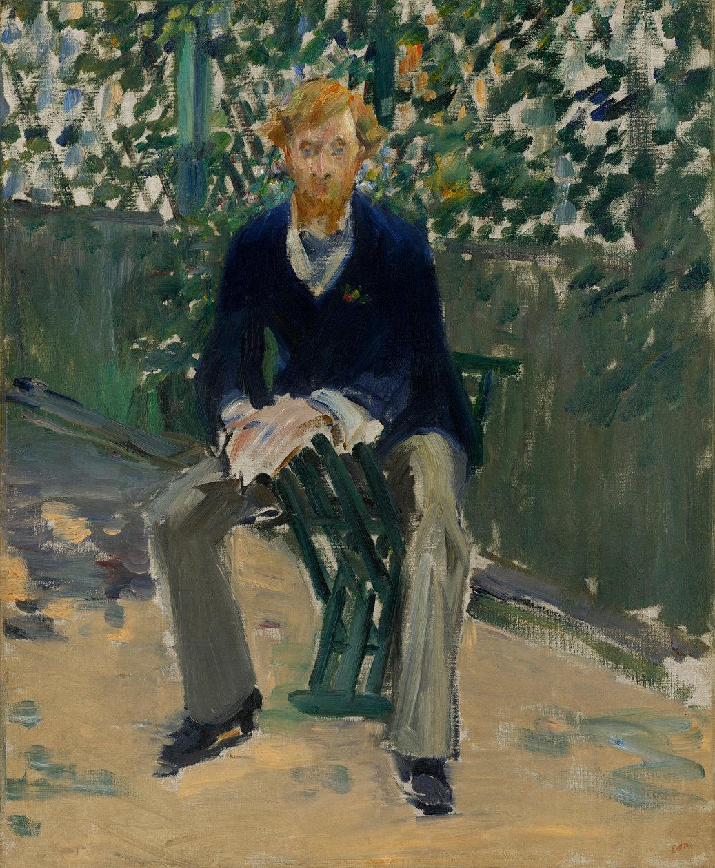 George Moore taiteilijan puutarhassa tekijältä Édouard Manet