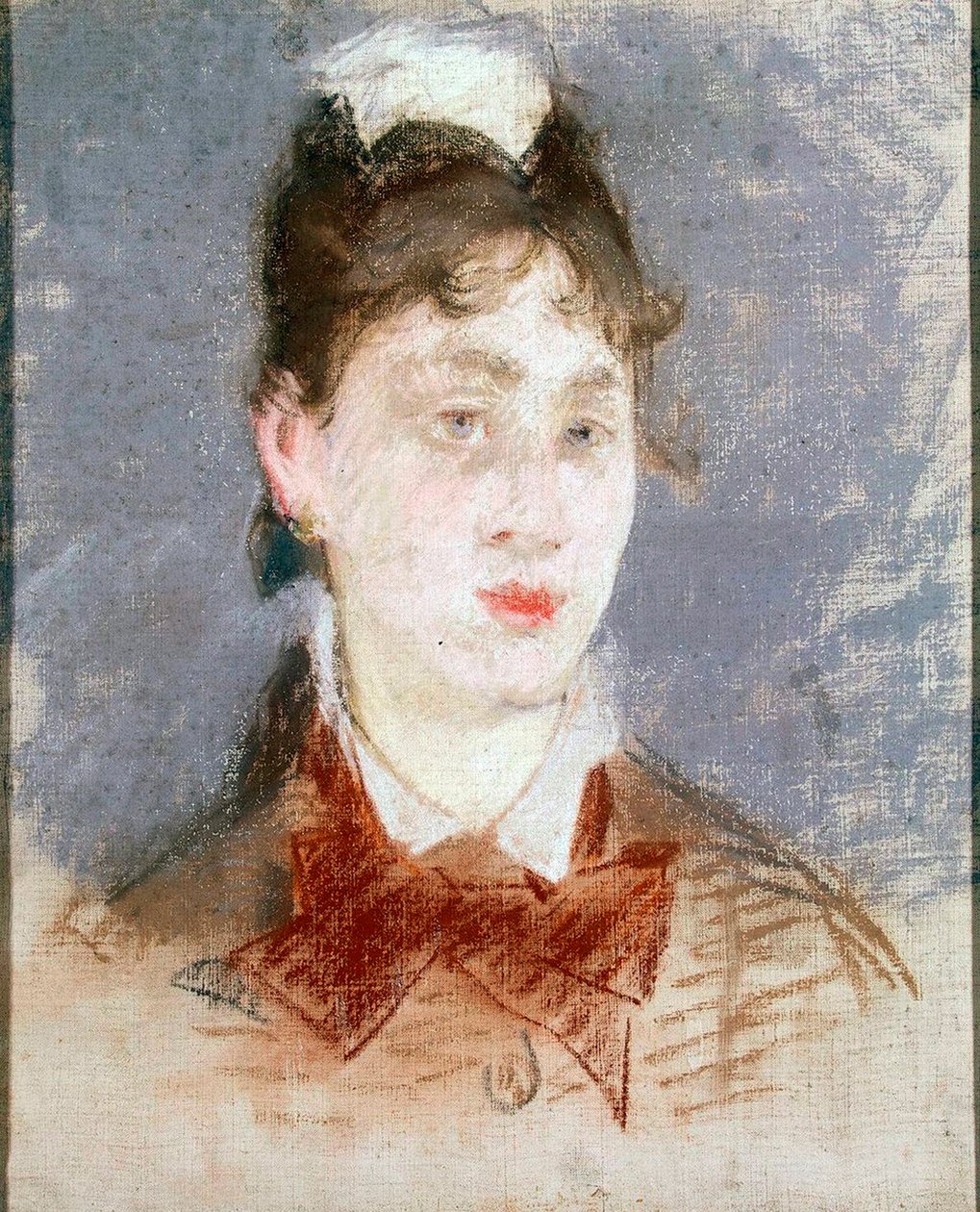 Tyttö siipipannassa, c1880 tekijältä Édouard Manet