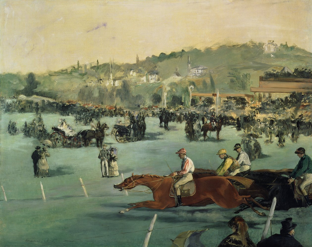 Hevosurheilu, 1872 tekijältä Édouard Manet