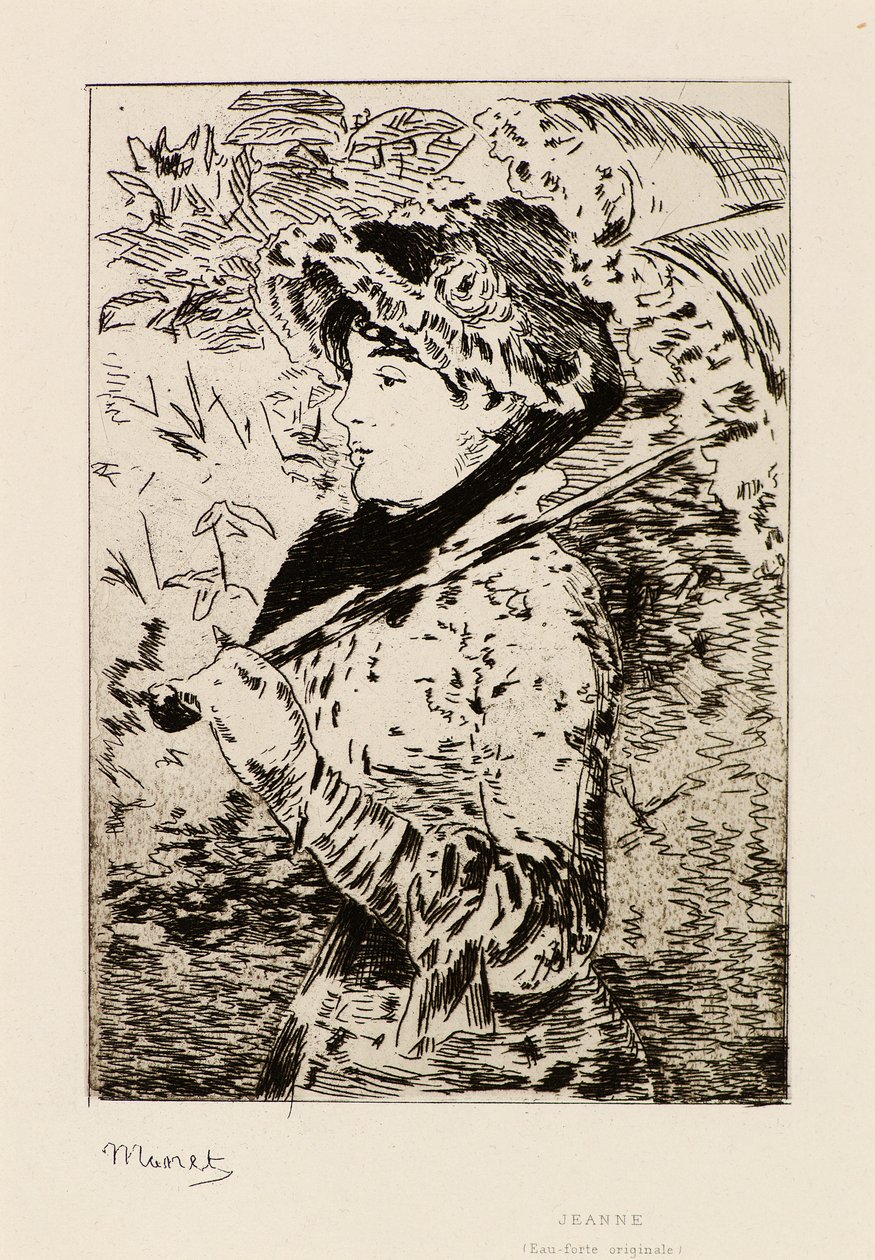 Jeanne tekijältä Édouard Manet